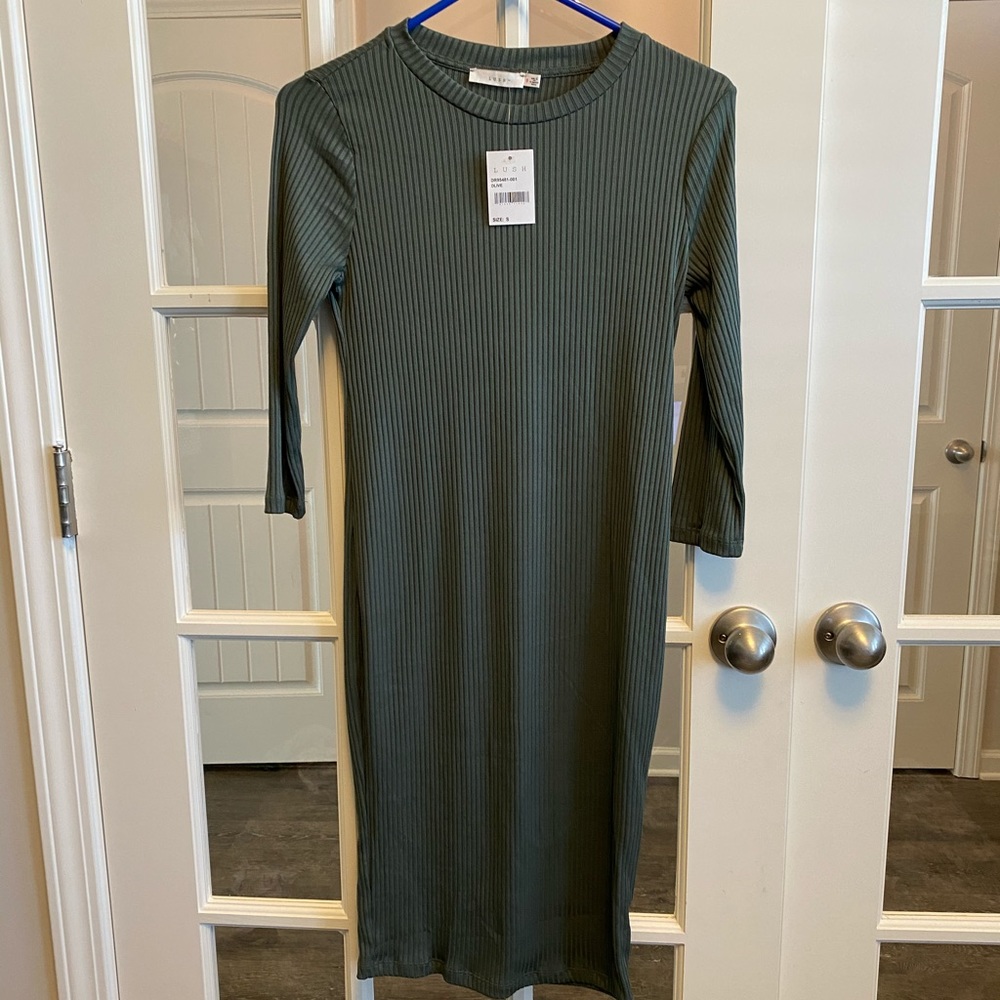 Lush Ribbed Body-con Dress